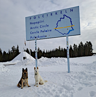 Eyla und Xora am Polarkreis